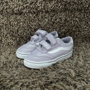 NEW Vans Kids' Lavender Sneakers with Velcro Straps